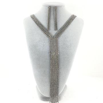 Gunmetal 6 Row Rhinestone Necklace | Bellaire Wholesale