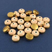 Alloy Beads Pink Evil Eye Round Beads | Bellaire Wholesale