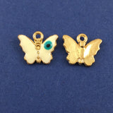 Gold Alloy Butterfly with Evil Eye Charm | Bellaire Wholesale