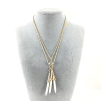 Boho Style Chain Choker White Bullet Necklace | Bellaire Wholesale