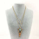 Boho Style Chain Choker Triangle Pendant Necklace | Bellaire Wholesale