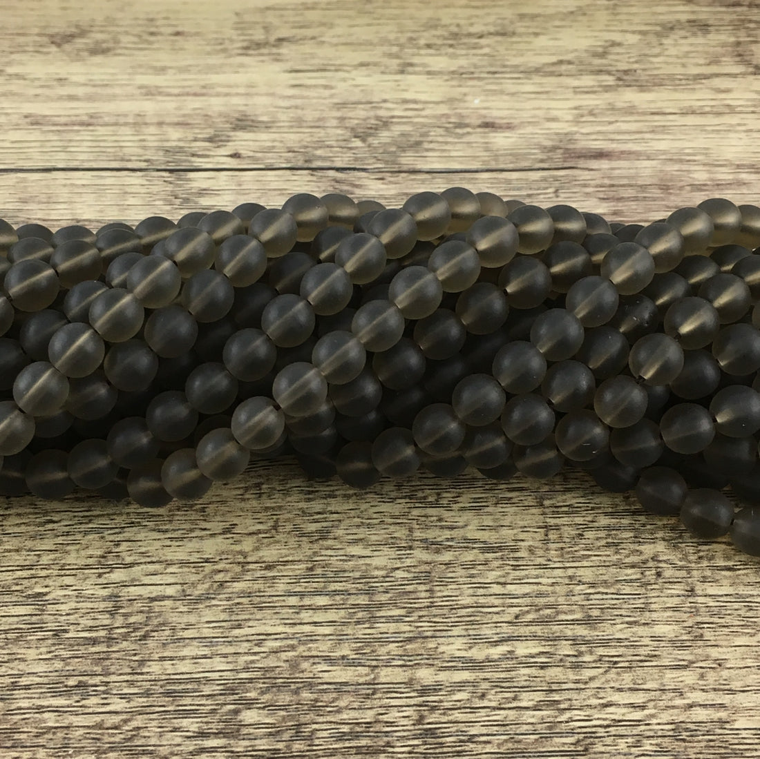 6mm Matte Smoky Quartz Bead | Bellaire Wholesale