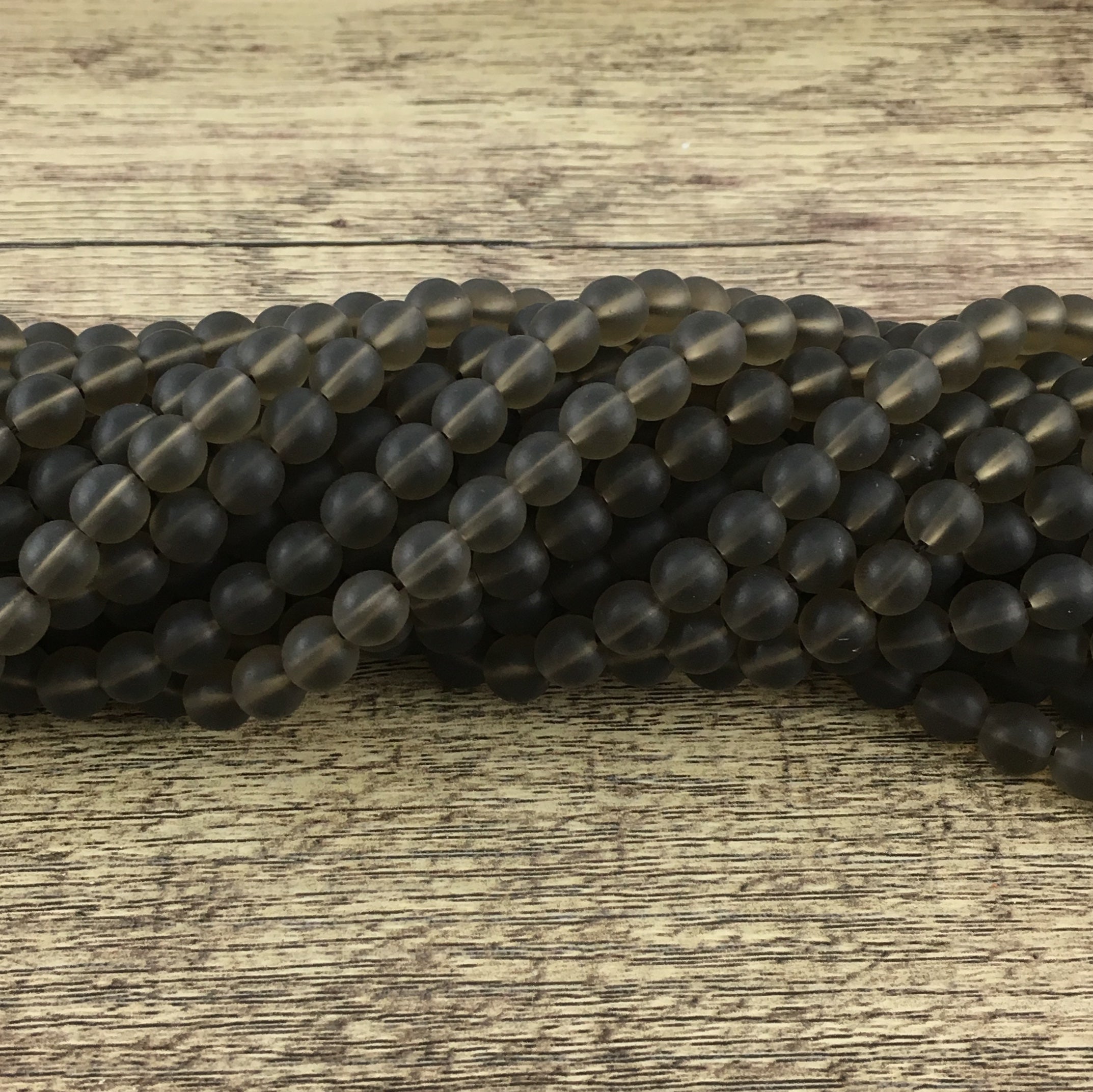 4mm Matte Smoky Quartz Bead | Bellaire Wholesale