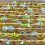8mm Yellow Mystic Aura Beads | Bellaire Wholesale