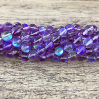 10mm Purple Mystic Aura Beads | Bellaire Wholesale