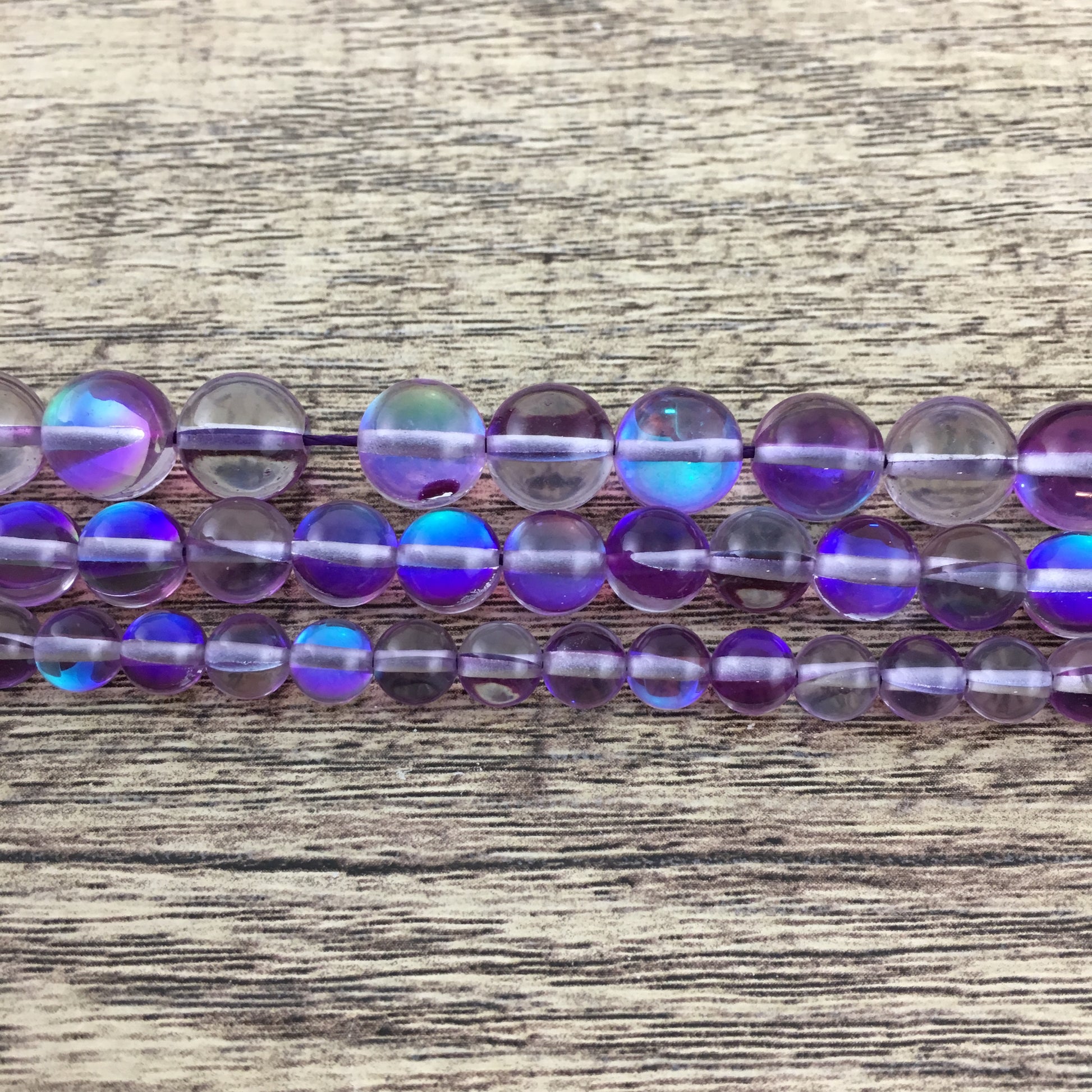 10mm Purple Mystic Aura Beads | Bellaire Wholesale