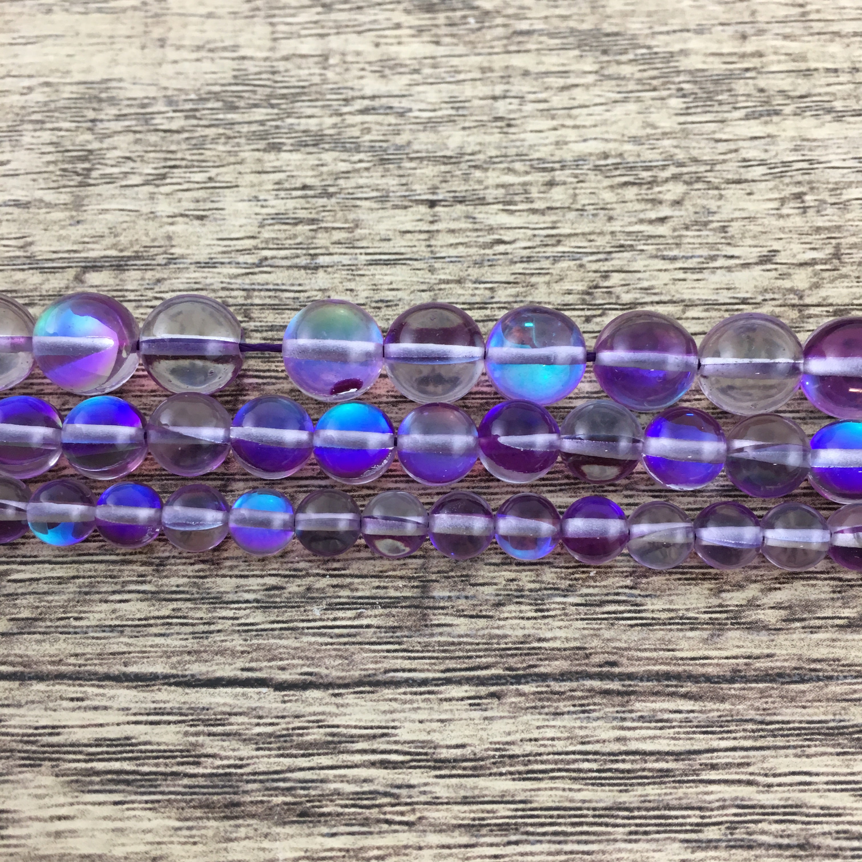 10mm Purple Mystic Aura Beads | Bellaire Wholesale