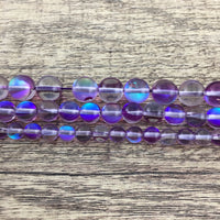 6mm Purple Mystic Aura Beads | Bellaire Wholesale