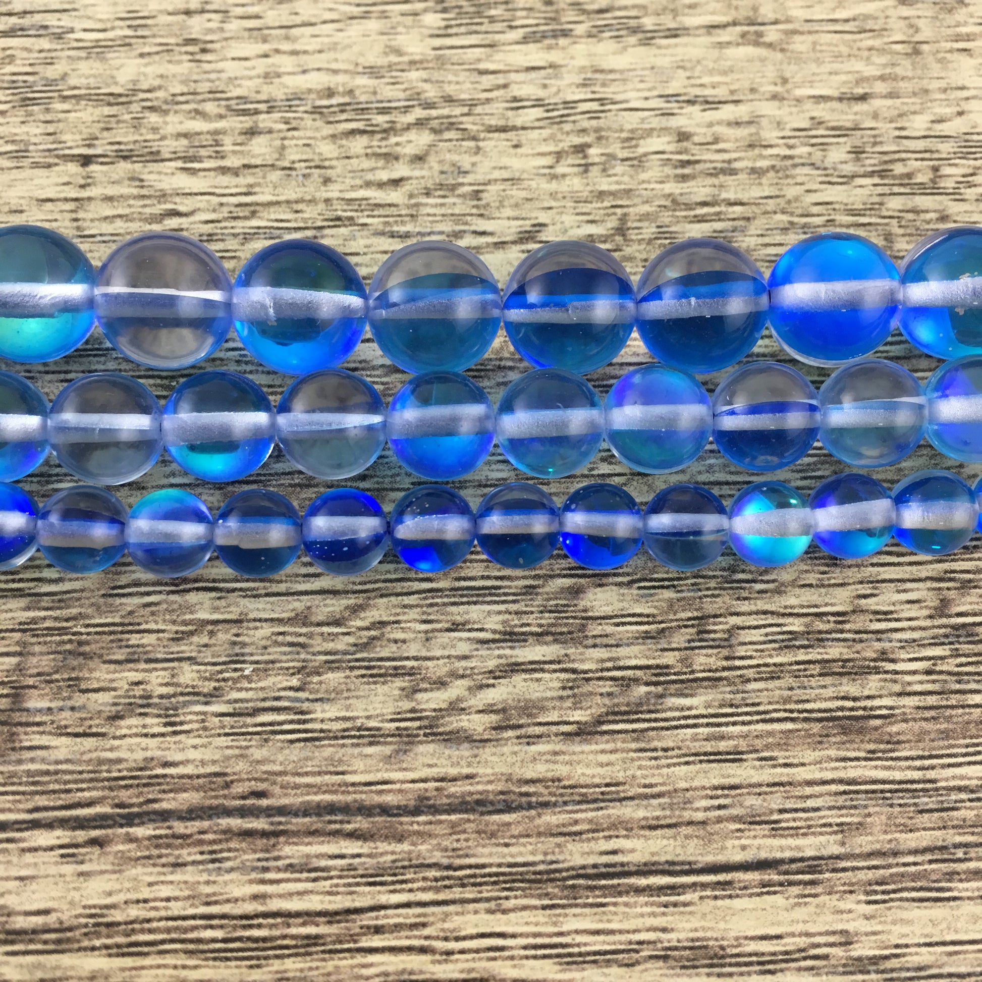 10mm Blue Mystic Aura Bead | Bellaire Wholesale