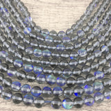 8mm Grey Mystic Aura Beads | Bellaire Wholesale