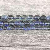 8mm Grey Mystic Aura Beads | Bellaire Wholesale