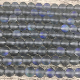 6mm Matte Grey Mystic Aura Beads | Bellaire Wholesale