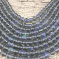 10mm Frosted Grey Mystic Aura Bead | Bellaire Wholesale