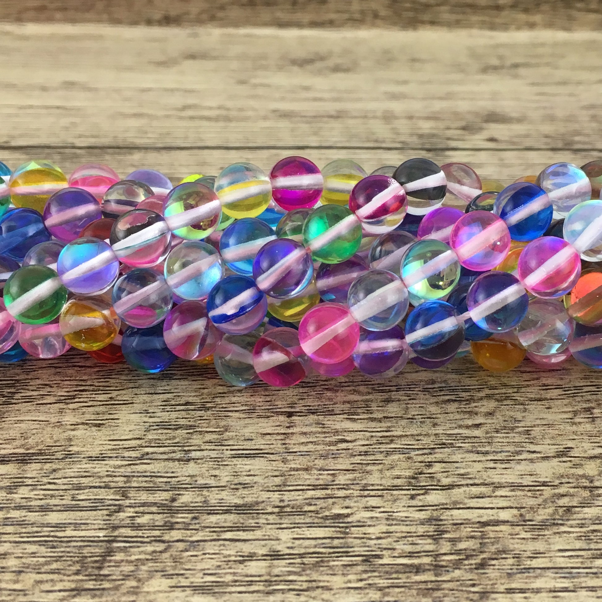 10mm Multicolor Mystic Aura Bead | Bellaire Wholesale