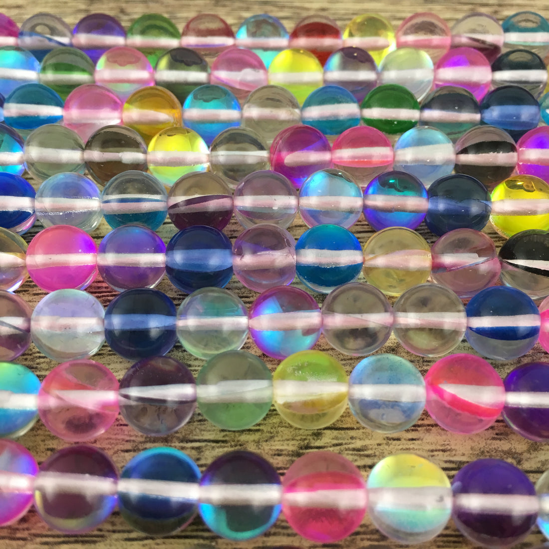 6mm Multicolor Mystic Aura Bead | Bellaire Wholesale