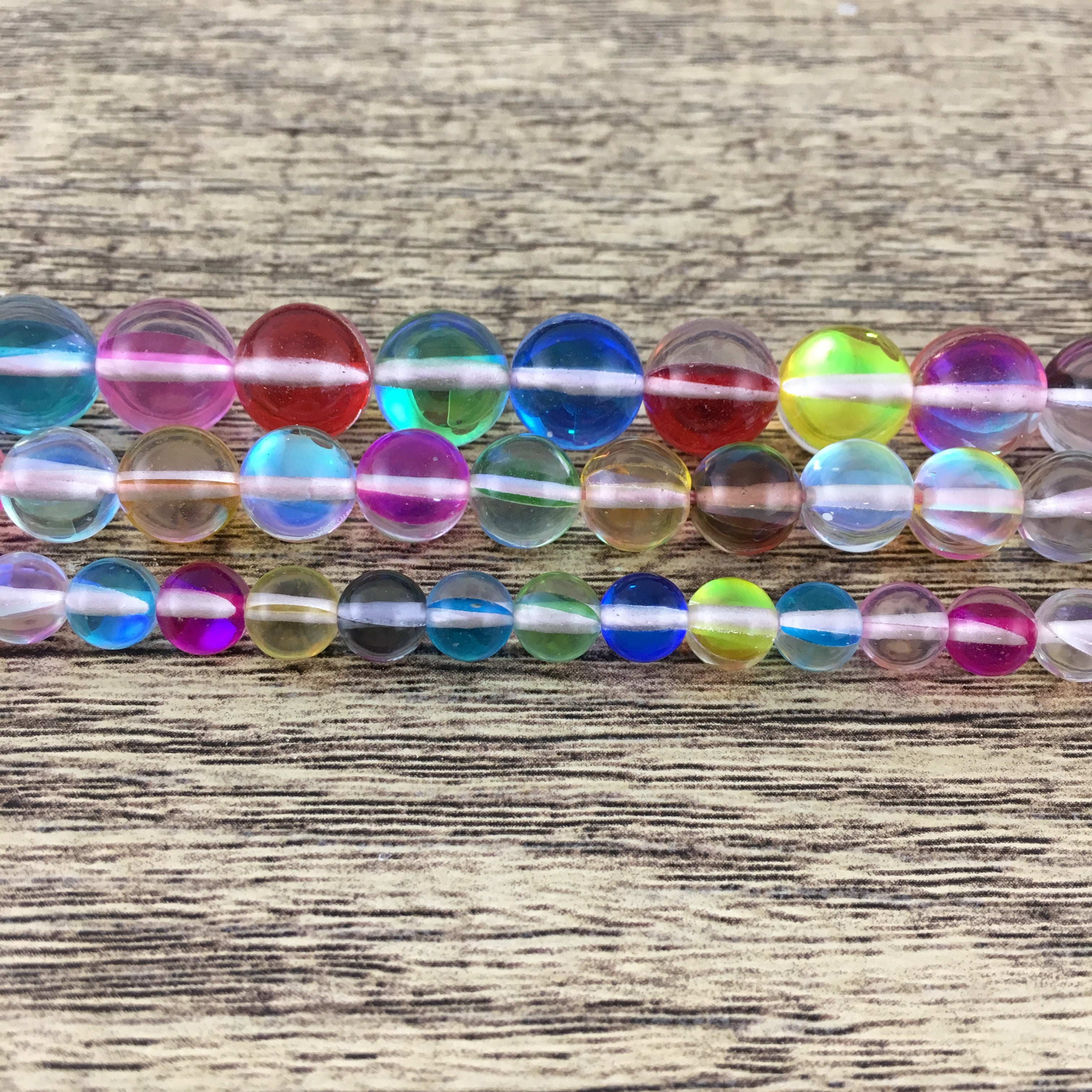 10mm Multicolor Mystic Aura Bead | Bellaire Wholesale