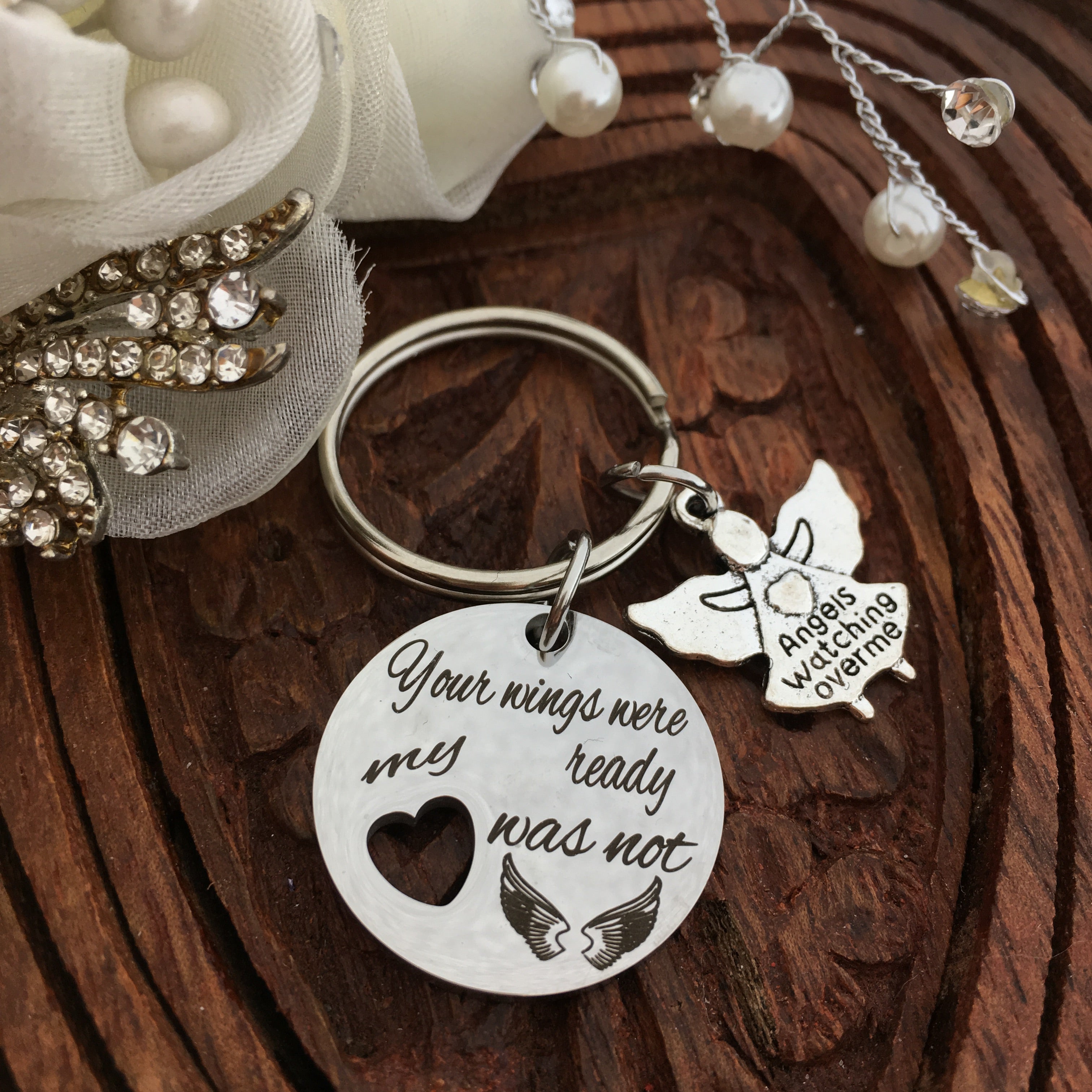 Your Wings were ready... Custom Keychain | Bellaire Wholesale