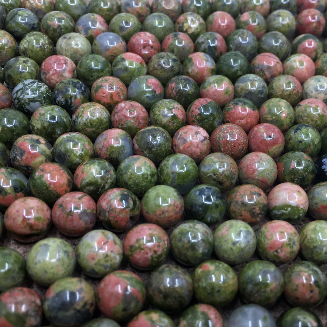 6mm Unakite Beads | Bellaire Wholesale