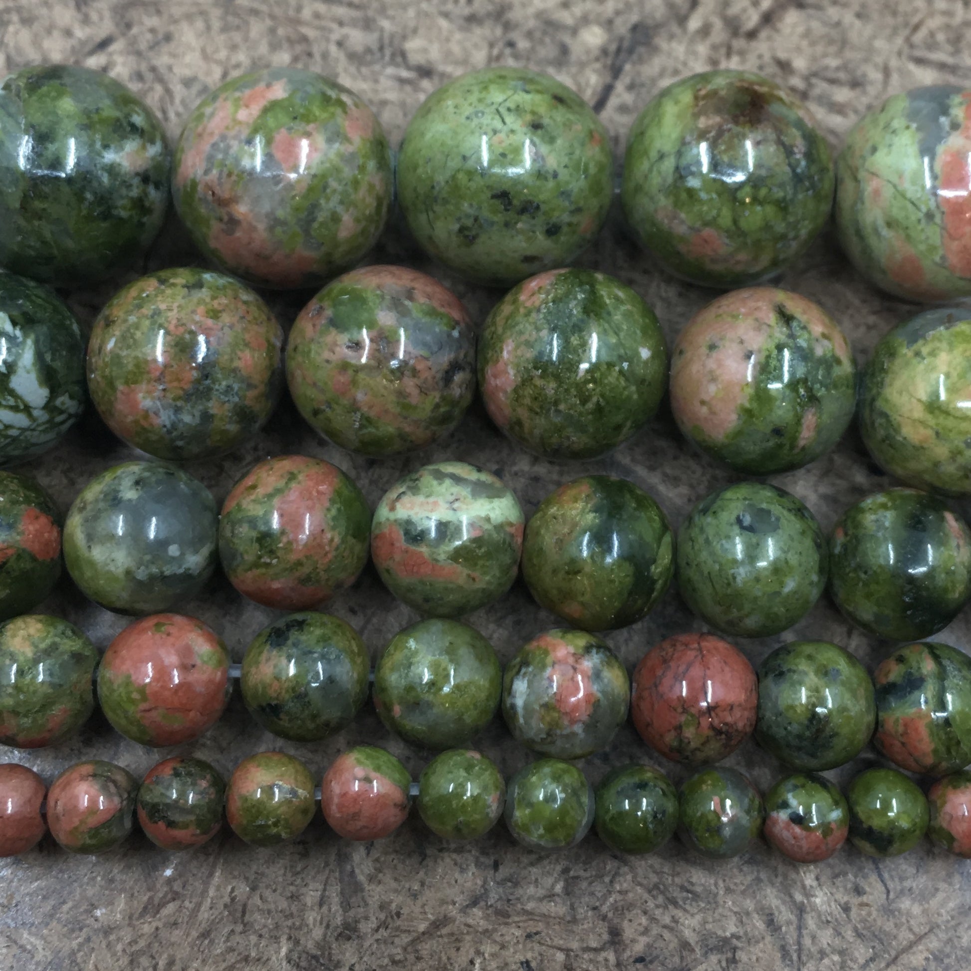 8mm Unakite Beads | Bellaire Wholesale