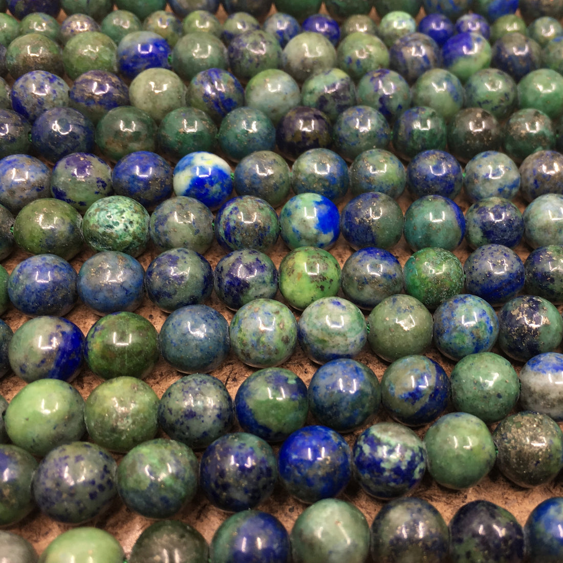 4mm Chrysocolla Beads, Lapis Beads | Bellaire Wholesale