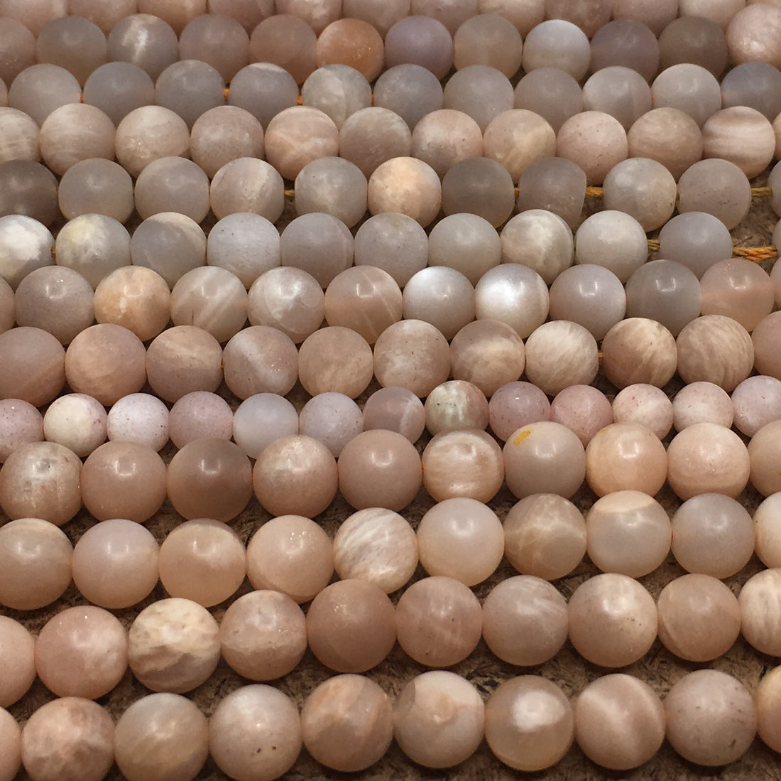 10mm Matte Sunstone Beads | Bellaire Wholesale