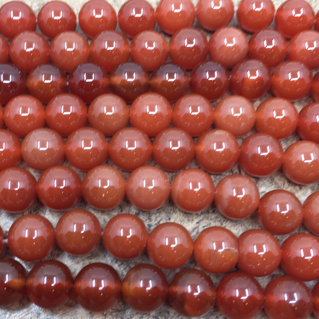 10mm Red Carnelian Bead | Bellaire Wholesale