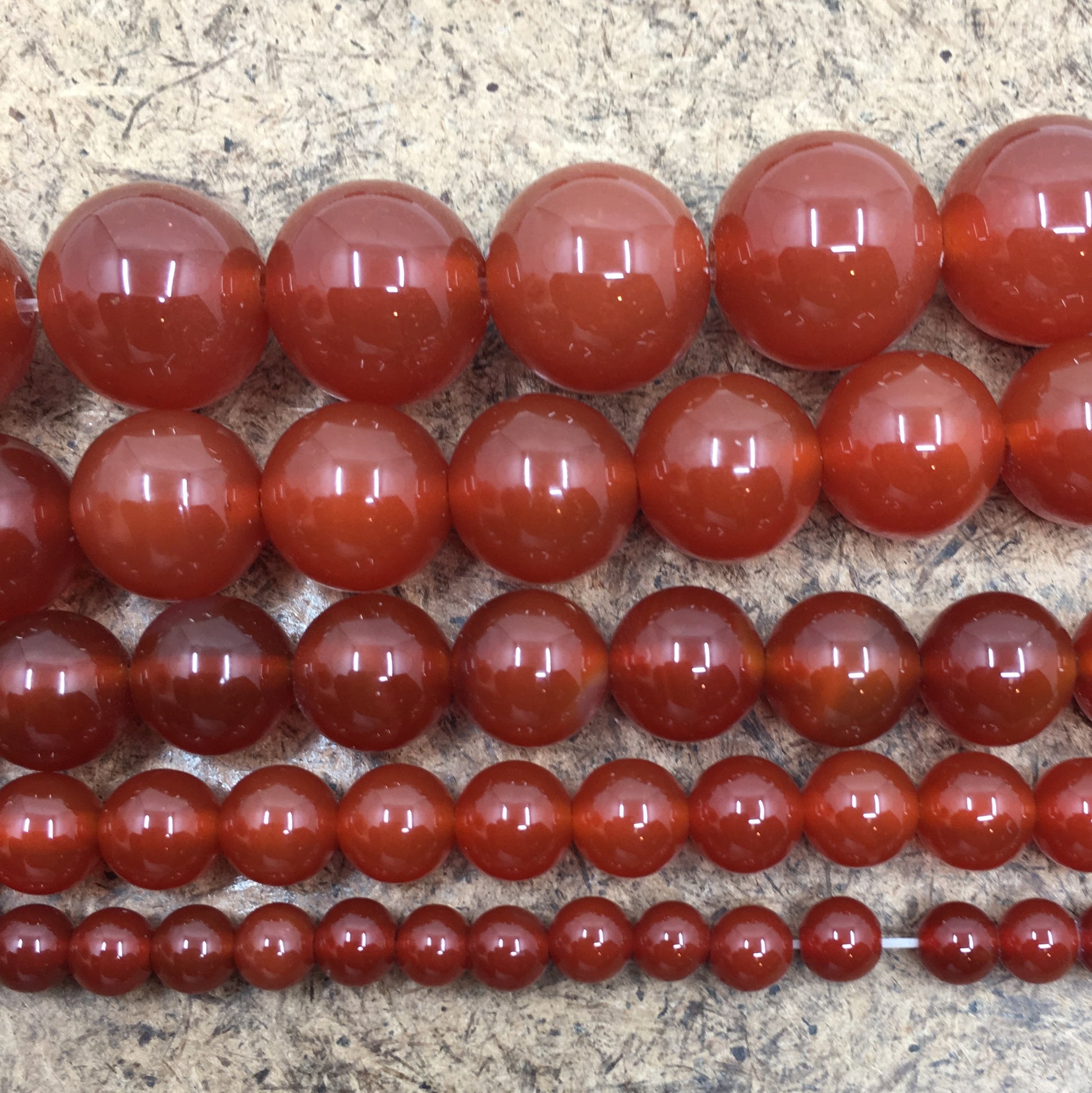 8mm Red Carnelian Bead | Bellaire Wholesale