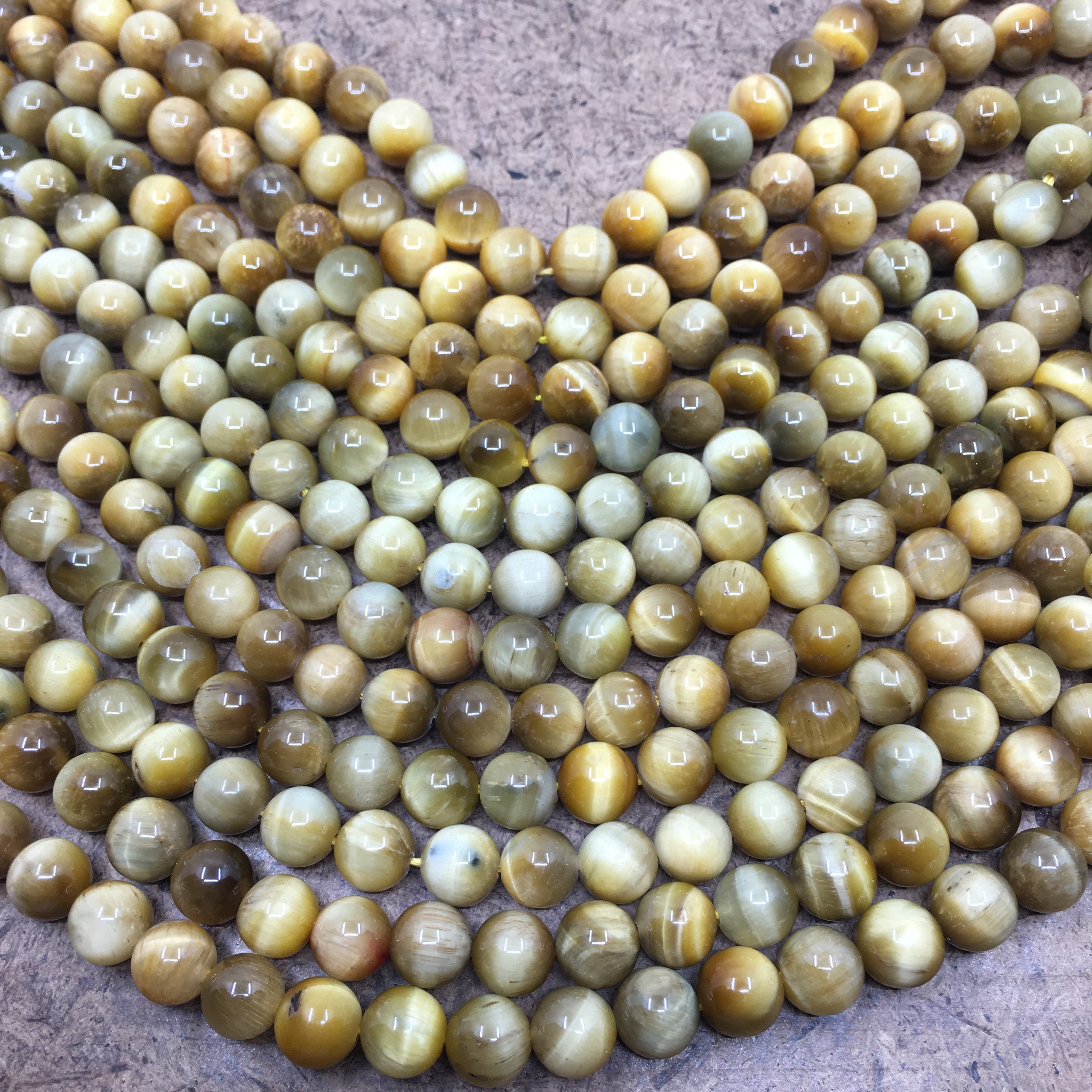 8mm Golden Tiger eye Bead | Bellaire Wholesale