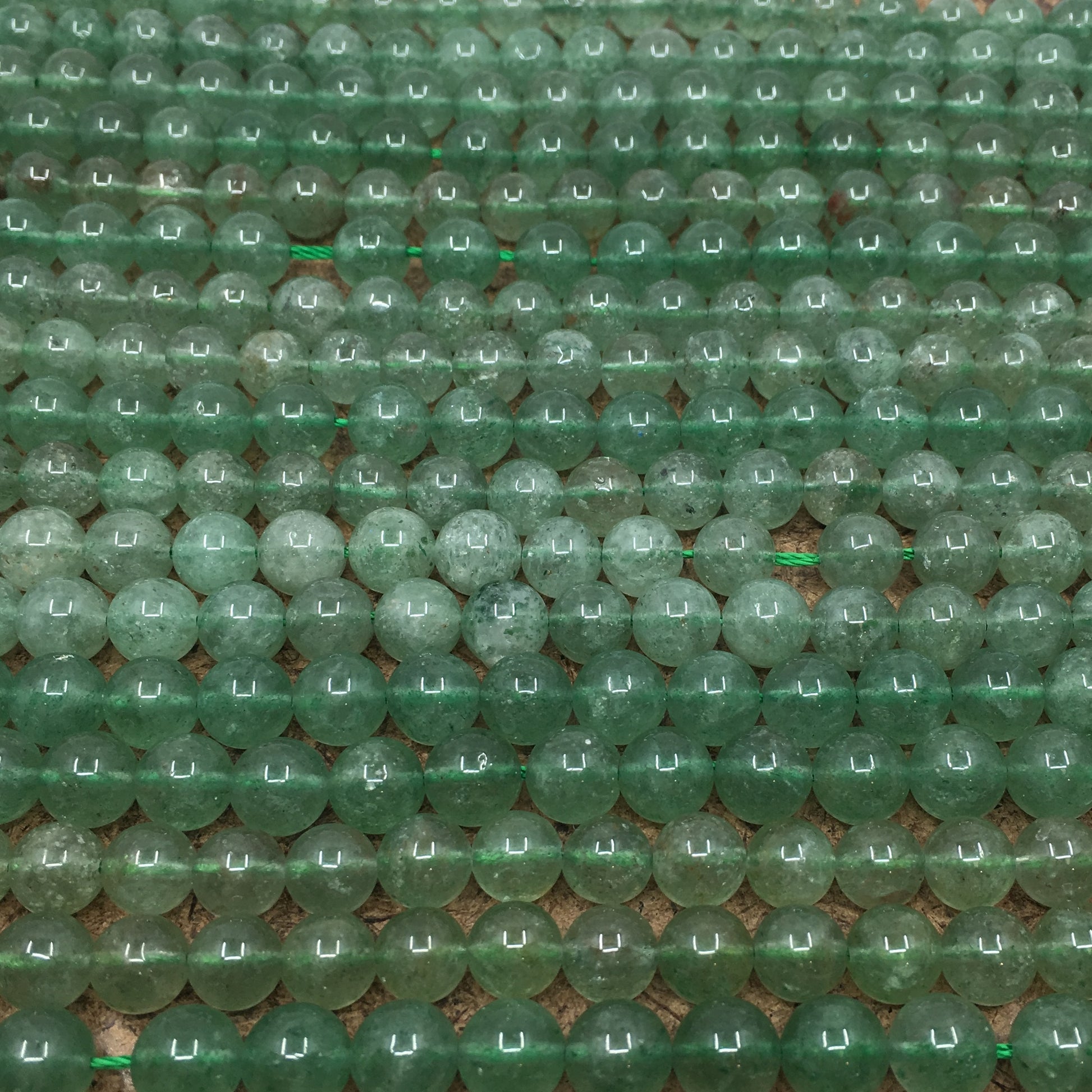 10mm Green Cherry Quartz Bead | Bellaire Wholesale