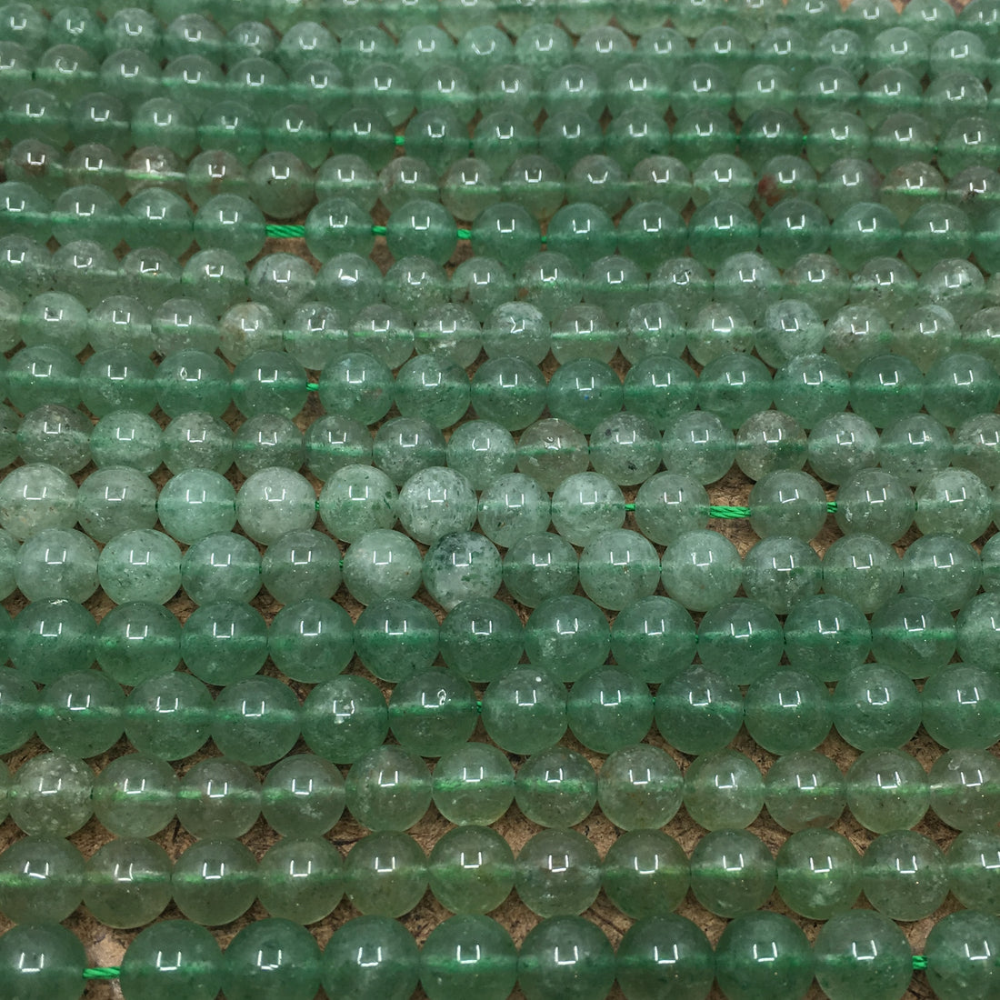 8mm Green Cherry Quartz Bead | Bellaire Wholesale