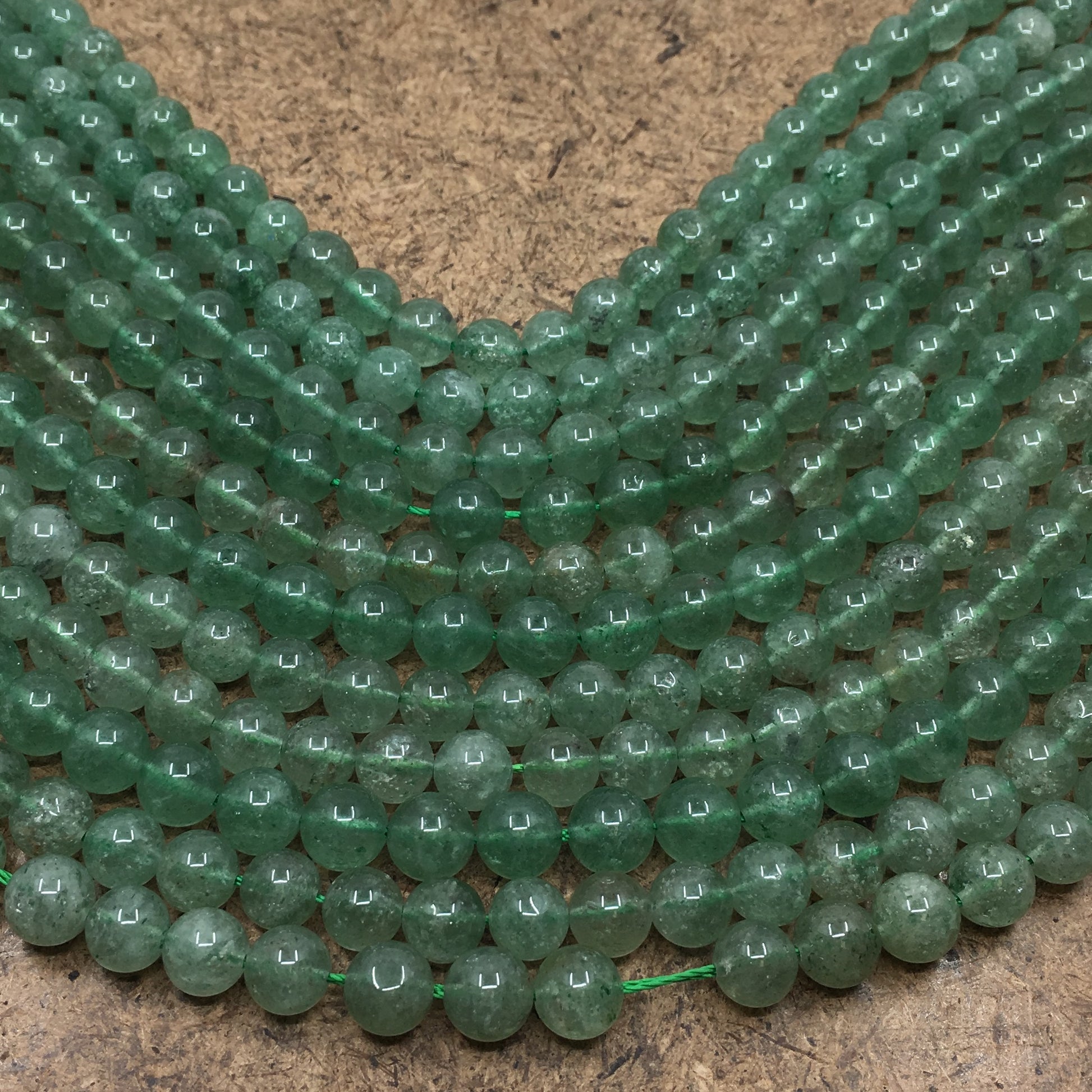 10mm Green Cherry Quartz Bead | Bellaire Wholesale