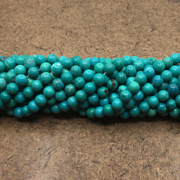 6mm Teal Green Turquoise Bead | Bellaire Wholesale