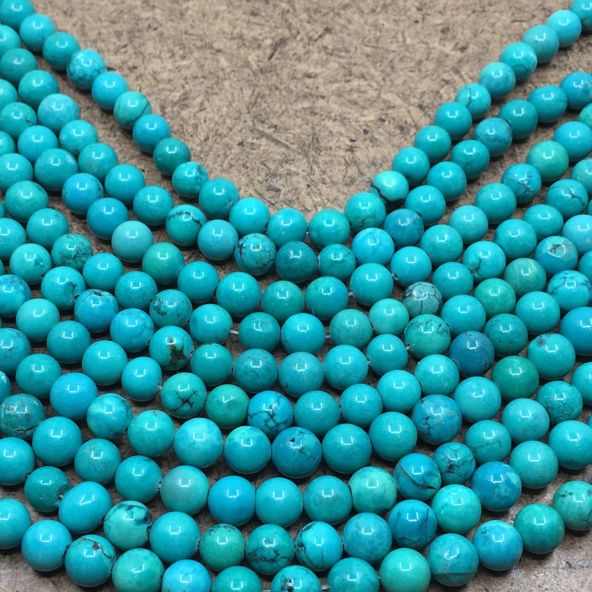 6mm Teal Green Turquoise Bead | Bellaire Wholesale