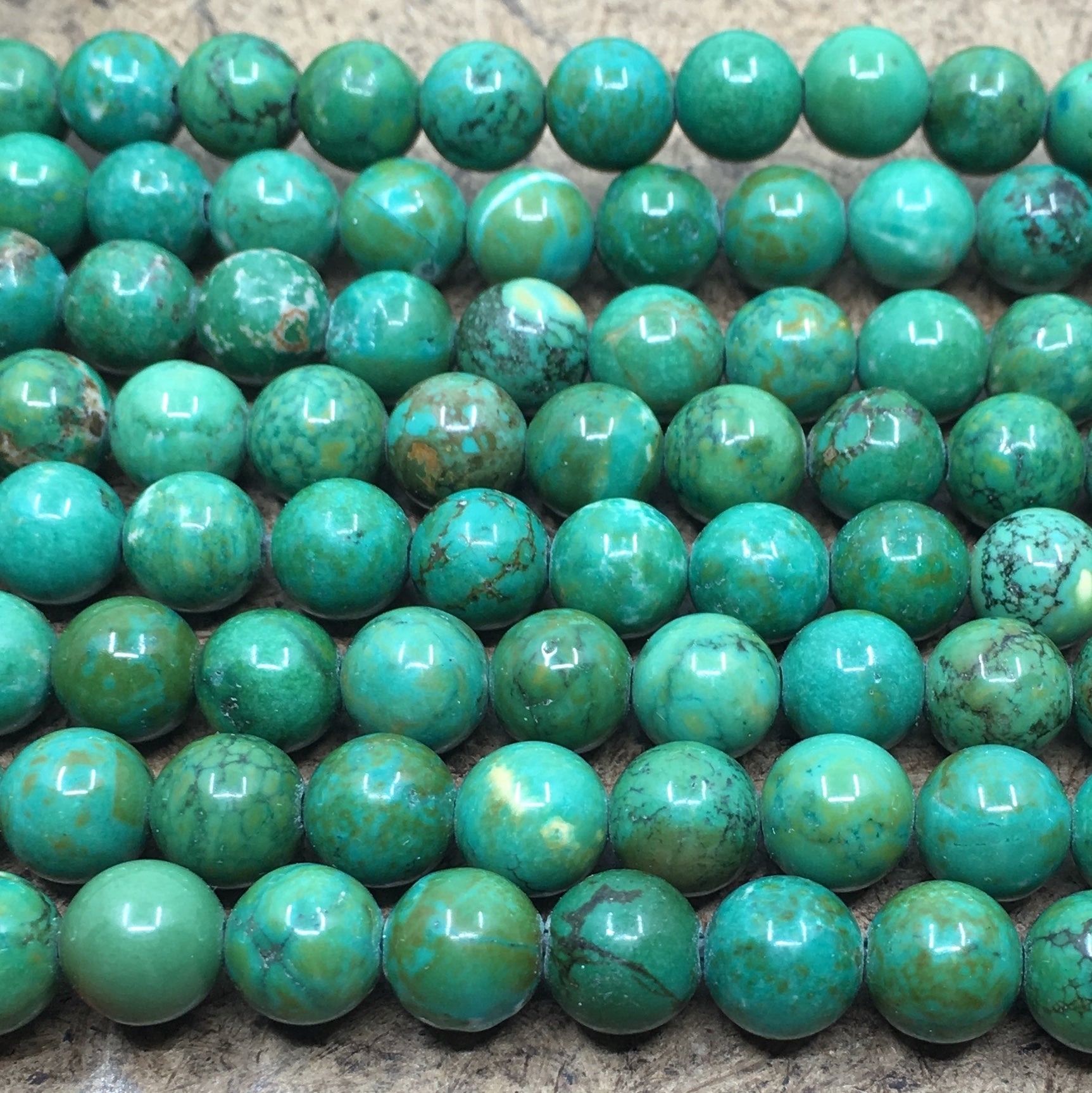 6mm Green Turquoise Bead | Bellaire Wholesale