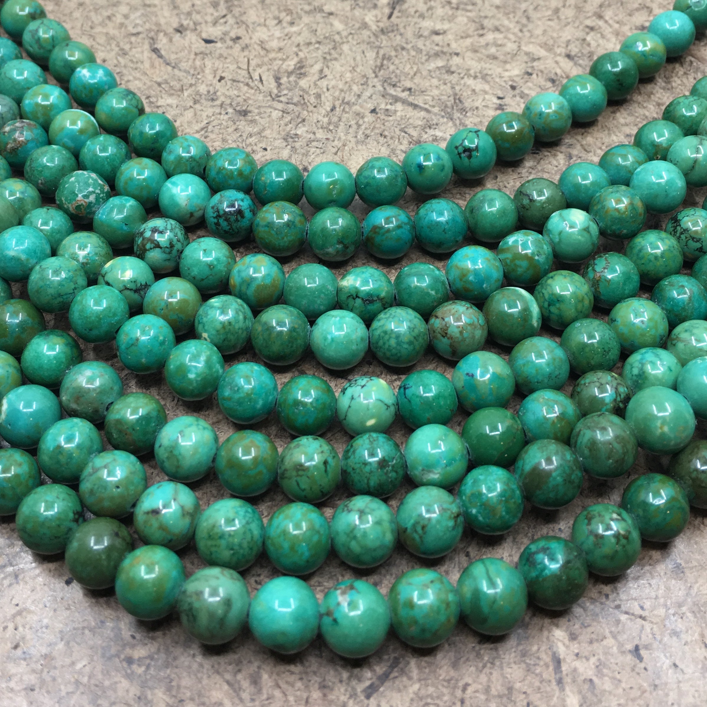 10mm Green Turquoise Bead | Bellaire Wholesale