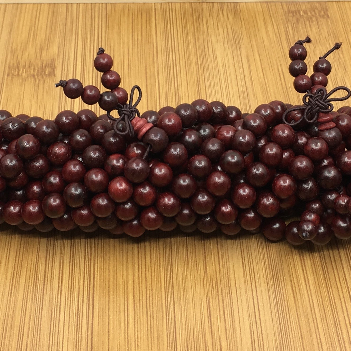 8mm Rosewood Mala Bead with Guru Bead | Bellaire Wholesale