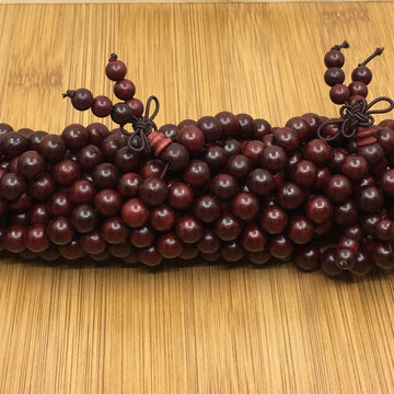 8mm Rosewood Mala Bead with Guru Bead | Bellaire Wholesale