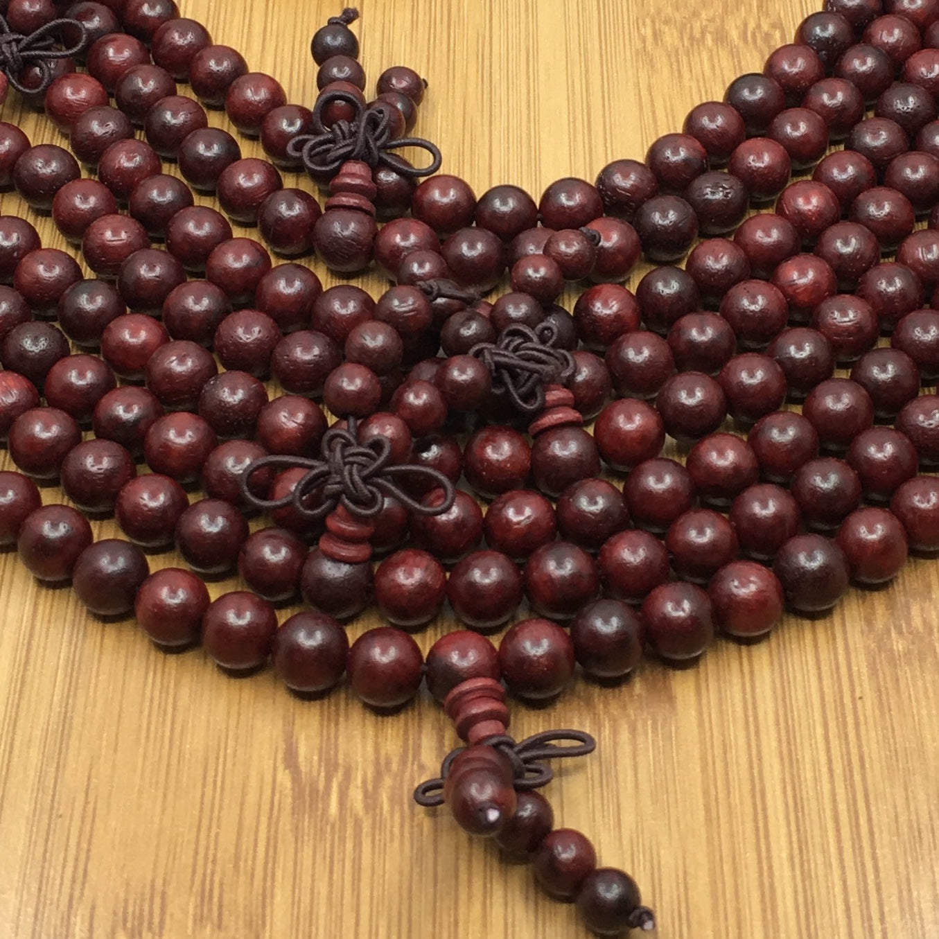 8mm Rosewood Mala Bead with Guru Bead | Bellaire Wholesale