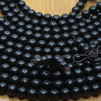 8mm Black Wood Bead with Guru Bead | Bellaire Wholesale