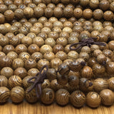 8mm Wenge Wood Bead with Guru Bead | Bellaire Wholesale