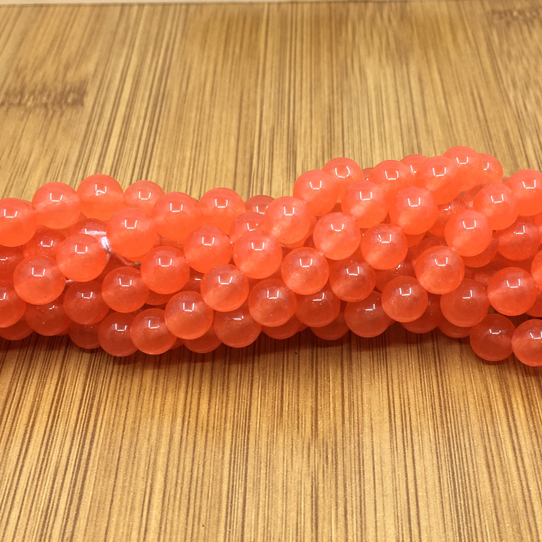 4mm Peach Jade Bead | Bellaire Wholesale