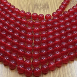 8mm Transparent Red Jade Bead | Bellaire Wholesale