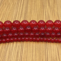 8mm Transparent Red Jade Bead | Bellaire Wholesale