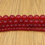 8mm Transparent Red Jade Bead | Bellaire Wholesale