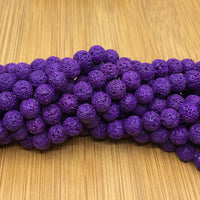 4mm Purple Lava Bead | Bellaire Wholesale