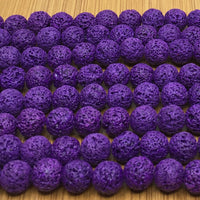 12mm Purple Lava Bead | Bellaire Wholesale