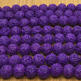 10mm Purple Lava Bead | Bellaire Wholesale