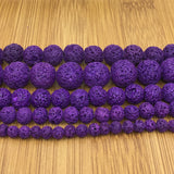 10mm Purple Lava Bead | Bellaire Wholesale