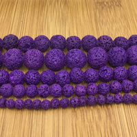 6mm Purple Lava Bead | Bellaire Wholesale