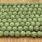 8mm Olive Green Lava Bead | Bellaire Wholesale